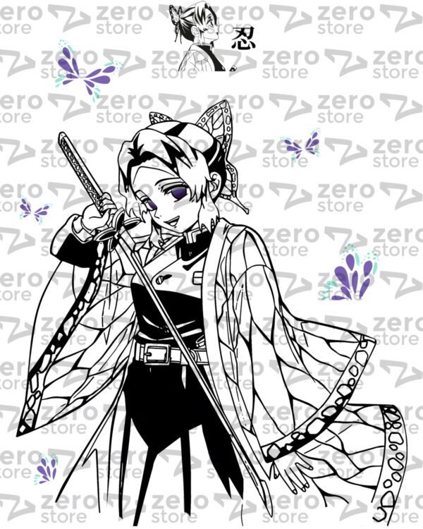 Remera Shinobu Kocho - Kimetsu Collection - Imagen 3