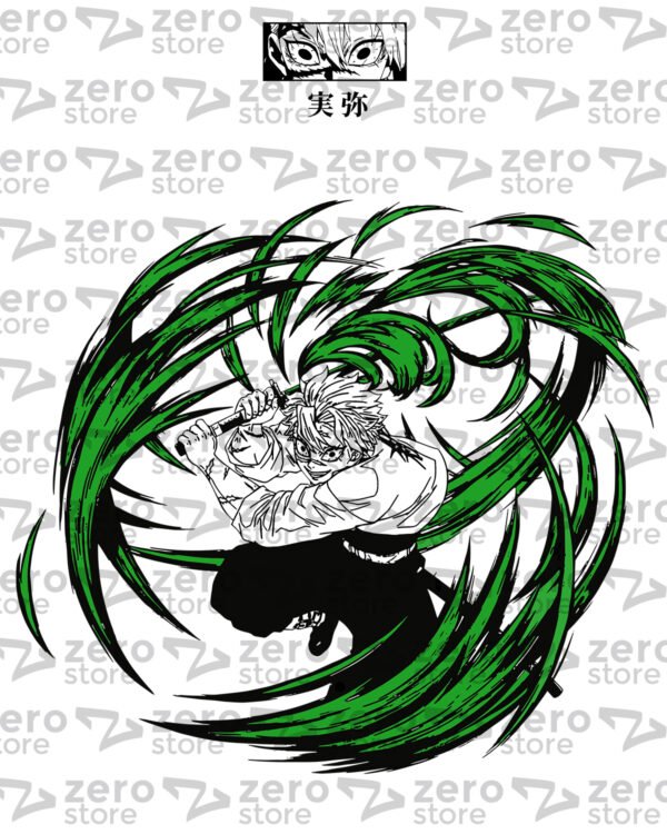 Remera Sanemi Shinazugawa - Kimetsu Collection - Imagen 2
